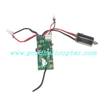 shuangma-9120 helicopter parts pcb board + main motor + lights (assembled) - Click Image to Close